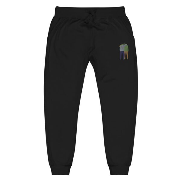 Agapelife Classic Set Fleece Sweatpants - The BLACK Collection - Image 2