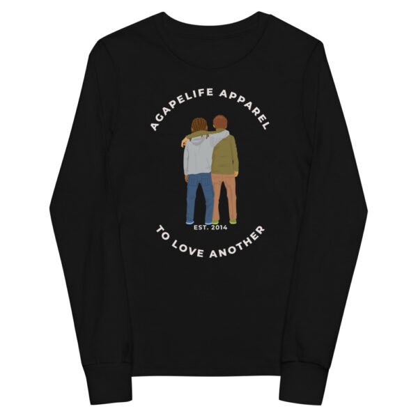 Youth Long Sleeve Classic Tee - The BLACK Collection - Image 2